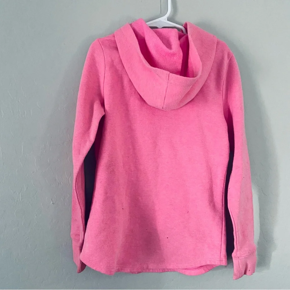 Justice Girls Hoodie Size 8 Pink Silver Glitter Shimmery‎